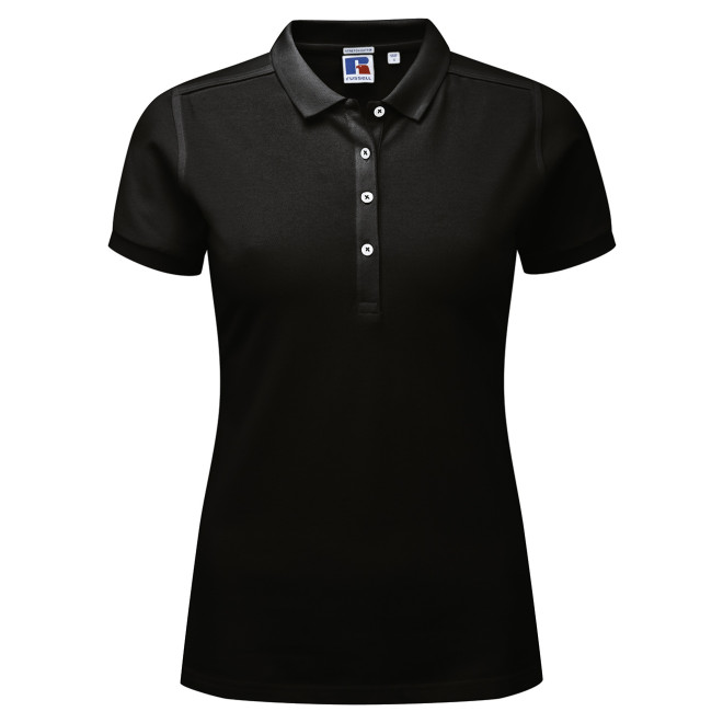 Ladies Stretch Polo - Mischgewebe | bis 2XL, Farben: black
