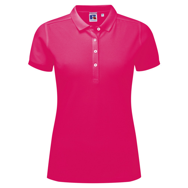 Ladies Stretch Polo - Mischgewebe | bis 2XL, Farben: fuchsia