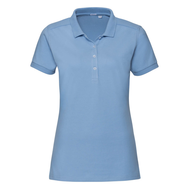 Ladies Stretch Polo - Mischgewebe | bis 2XL, Farben: sky