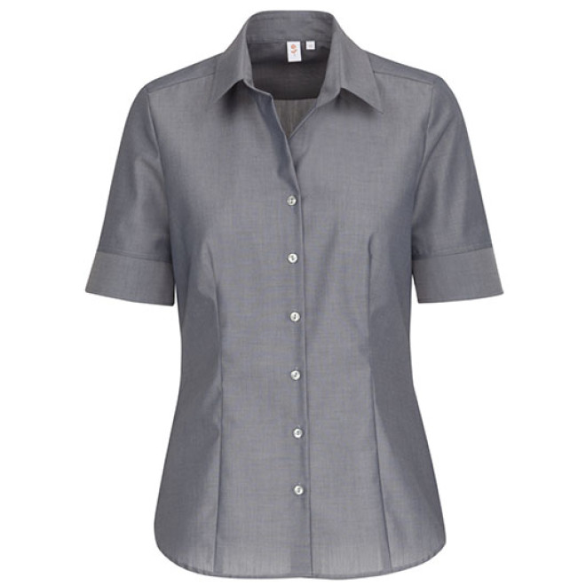 Seidensticker REGULAR Fit Bluse 1/2-Arm | BÜGELFREI, Farben: anthrazit