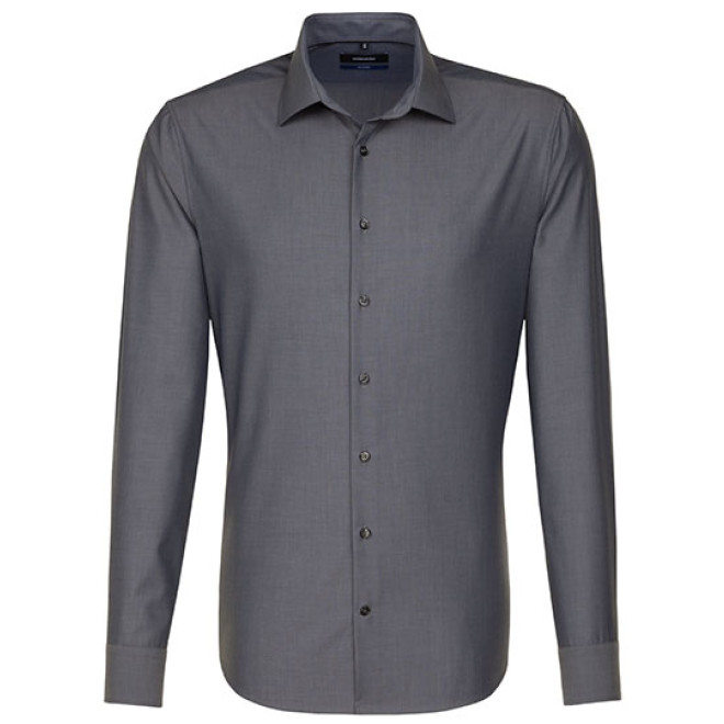 Seidensticker SHAPED Fit Hemd 1/1-Arm | BÜGELFREI, Farben: anthrazit