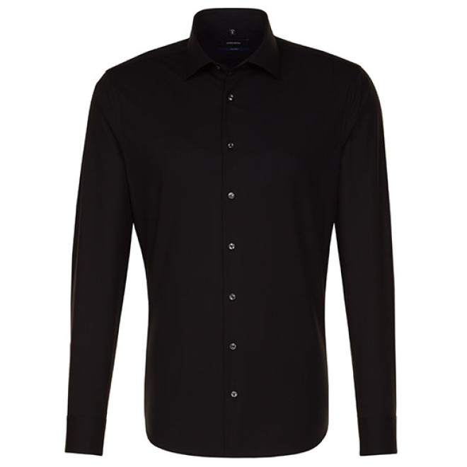 Seidensticker SHAPED Fit Hemd 1/1-Arm | BÜGELFREI, Farben: schwarz