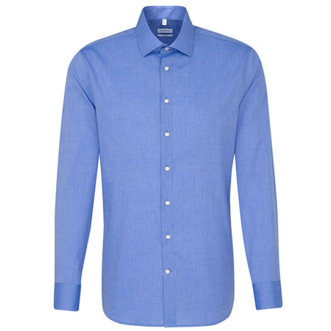 Seidensticker SHAPED Fit Hemd 1/1-Arm | BÜGELFREI, Farben: mittelblau