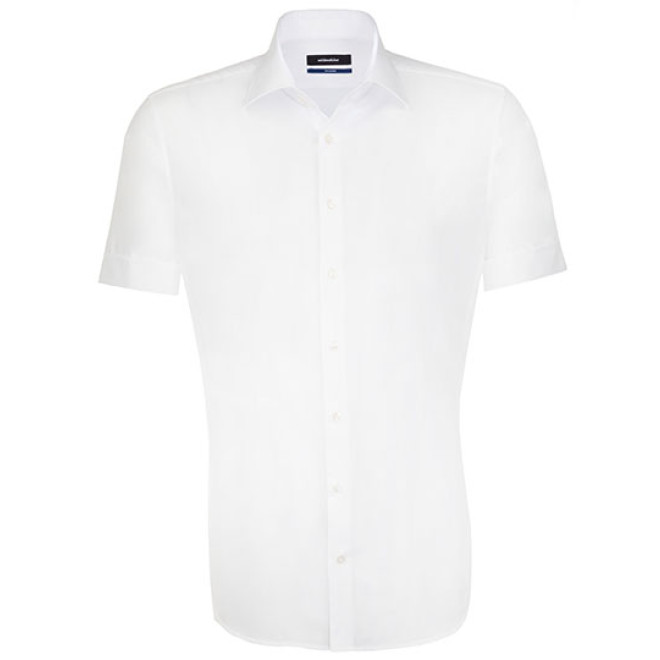 Seidensticker SHAPED Fit Hemd 1/2-Arm | BÜGELFREI, Farben: weiß