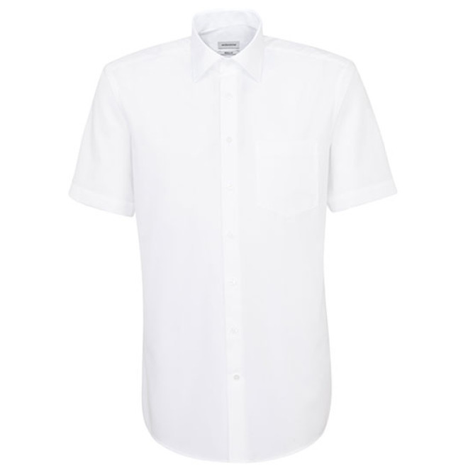 Seidensticker REGULAR Fit Hemd 1/2-Arm | BÜGELFREI, Farben: weiß