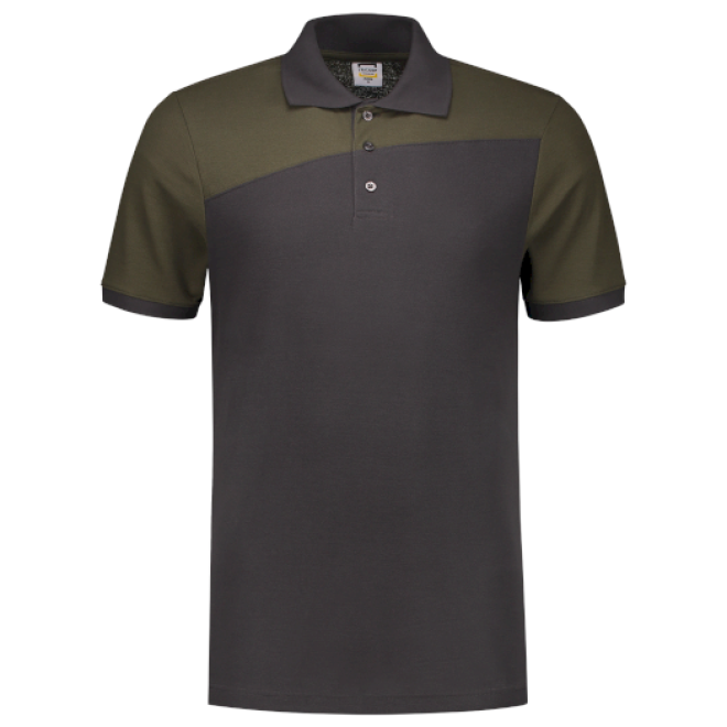 Poloshirt Bicolor - Mischgewebe| bis 5XL, Farben: darkgrey-army