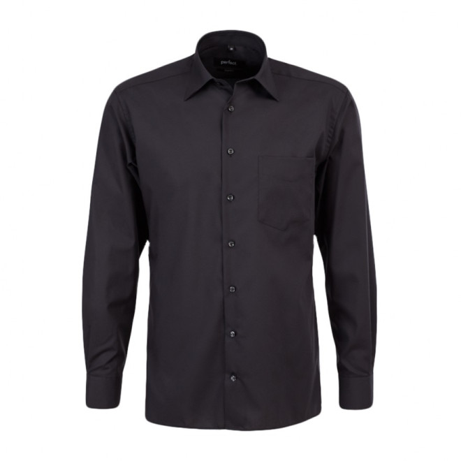 Business Premium Hemd 1/1-Arm | bügelfrei, Farben: schwarz, Größen: 38