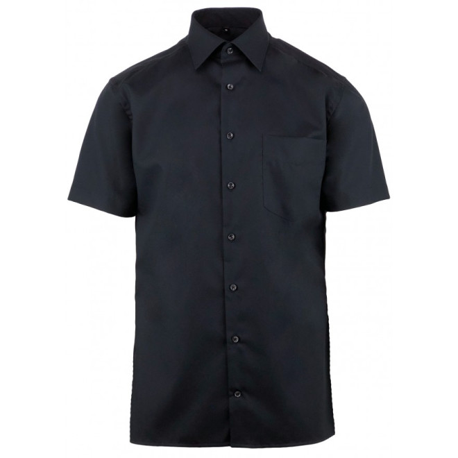 Business Premium Hemd 1/2-Arm | bügelfrei, Farben: schwarz, Größen: 38