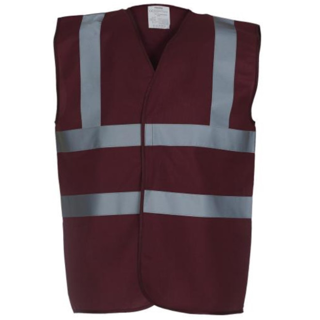 Warn- und Signalweste | 13 Farben, Farben: maroon