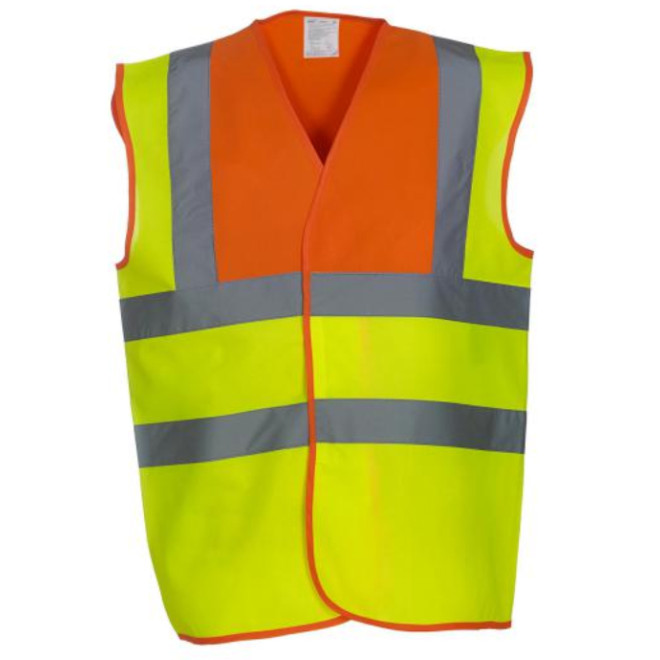 Warn- und Signalweste | mehrfarbig, Farben YOKO: yellow/orange