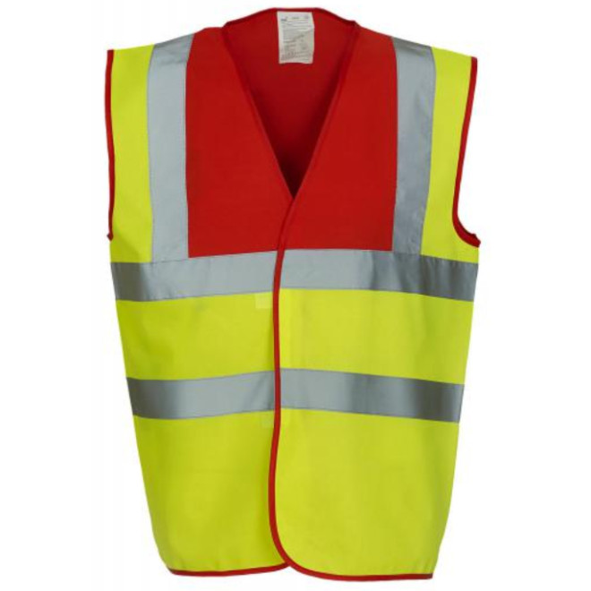 Warn- und Signalweste | mehrfarbig, Farben YOKO: yellow/red