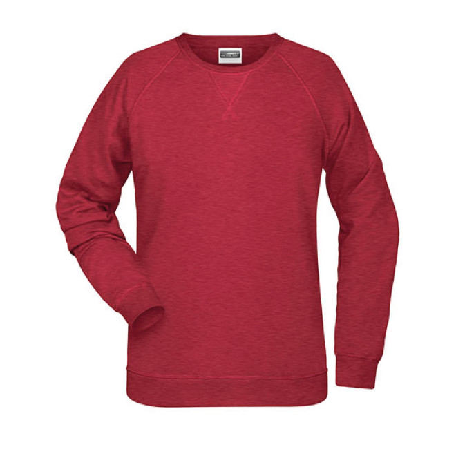 Ladie´s Sweat - Mischgewebe | bis 3XL, Farben: carmine red