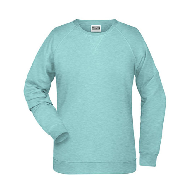 Ladie´s Sweat - Mischgewebe | bis 3XL, Farben: glacier melange