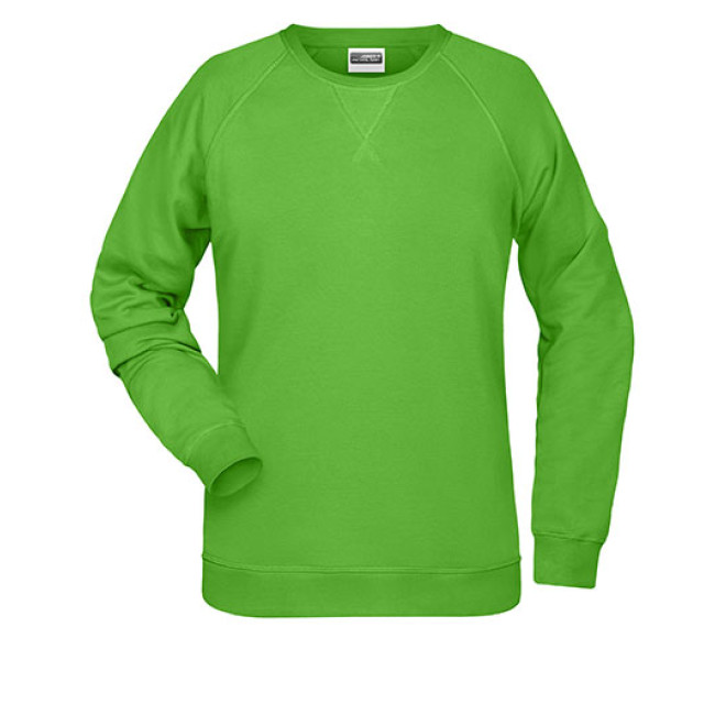 Ladie´s Sweat - Mischgewebe | bis 3XL, Farben: lime