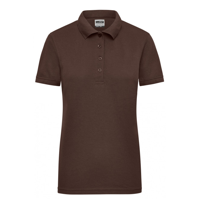 Damen Workwear Polo | bis 4XL | Mischgewebe, Farben: brown