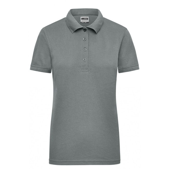 Damen Workwear Polo | bis 4XL | Mischgewebe, Farben: dark grey