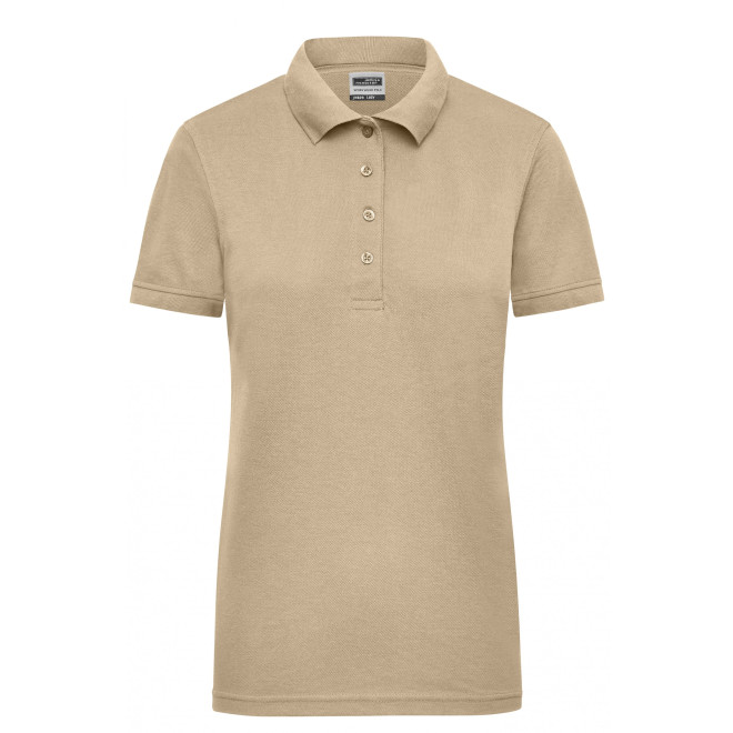 Damen Workwear Polo | bis 4XL | Mischgewebe, Farben: stone