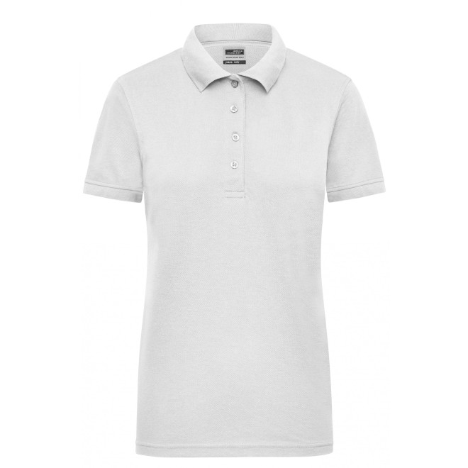 Damen Workwear Polo | bis 4XL | Mischgewebe, Farben: white