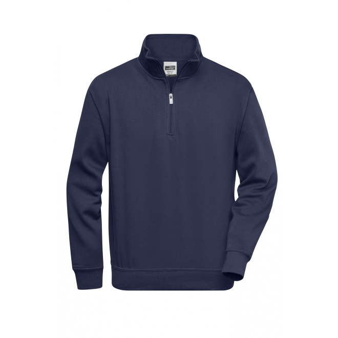 Workwear Half Zip Sweat - Mischgewebe | bis 6XL, Farben: navy