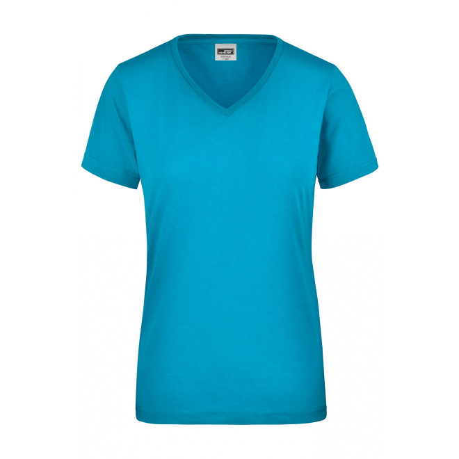 Damen Work-Tshirt | bis 4XL | Mischgewebe, Farben: turquoise