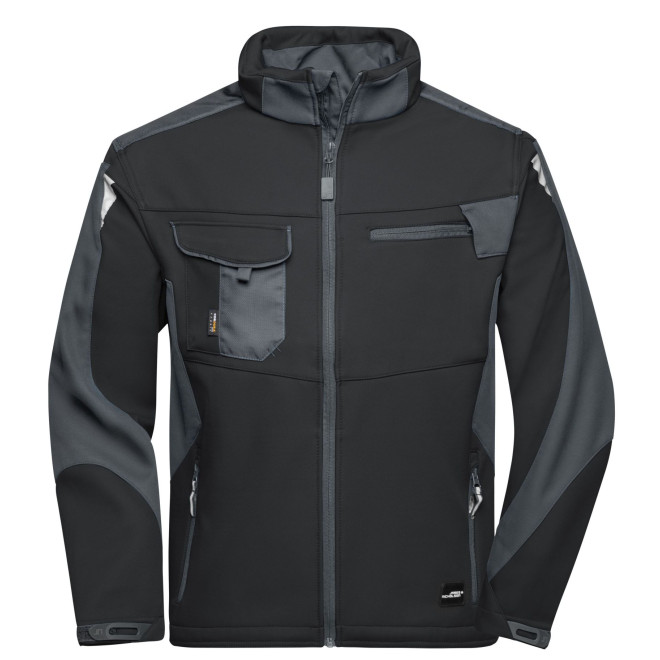 Softshelljacke -STRONG- | bis 6XL, Farben: black/carbon