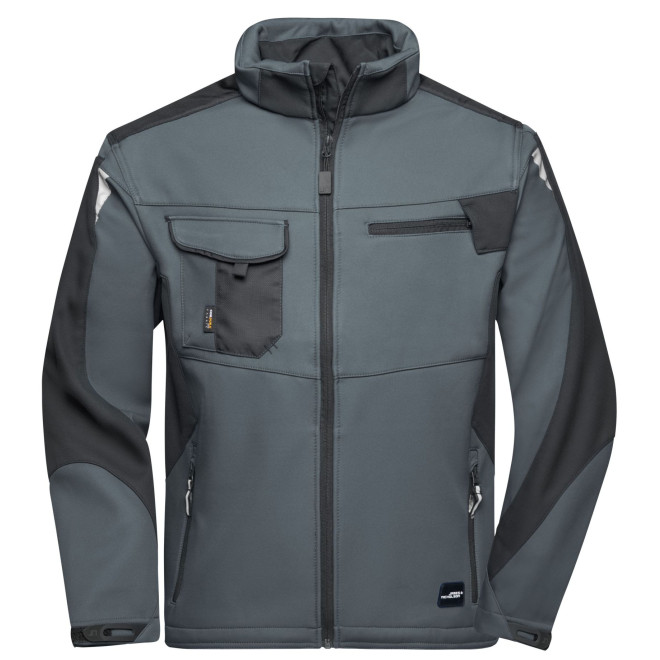 Softshelljacke -STRONG- | bis 6XL, Farben: carbon/black