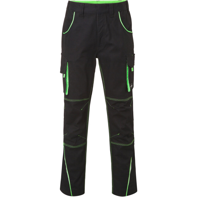 Arbeitshose COLOR, Farben: black/lime