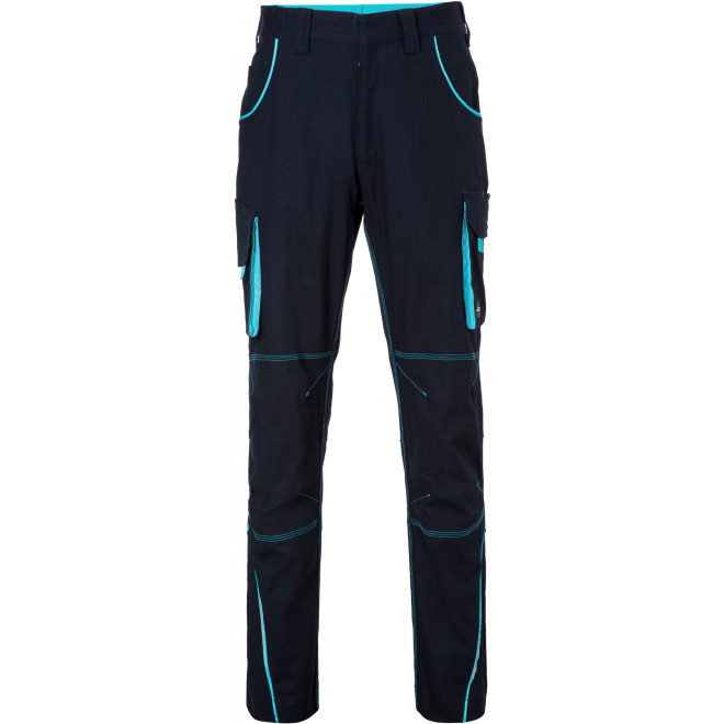 Arbeitshose COLOR, Farben: navy/turquoise