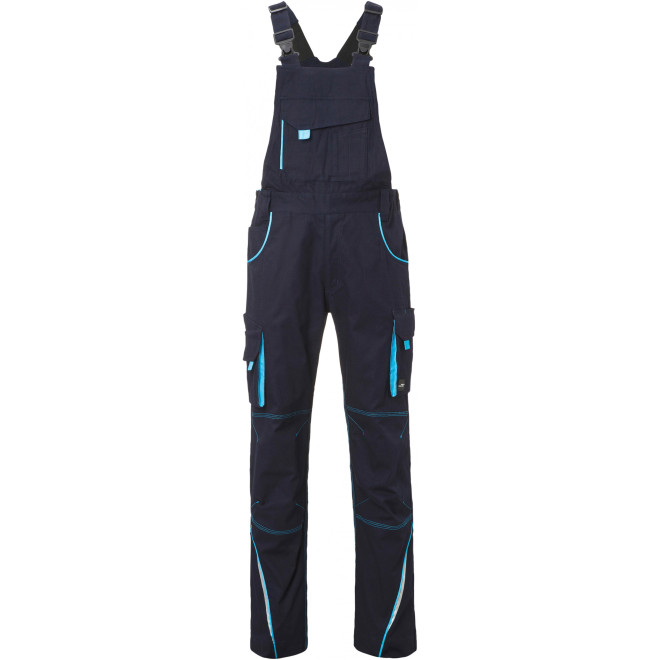 Latzhose COLOR, Farben: navy/turquoise