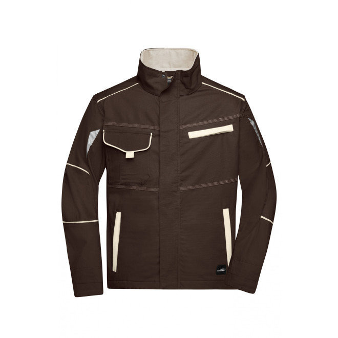 Workwear Jacke COLOR | bis 6XL, Farben: brown/stone