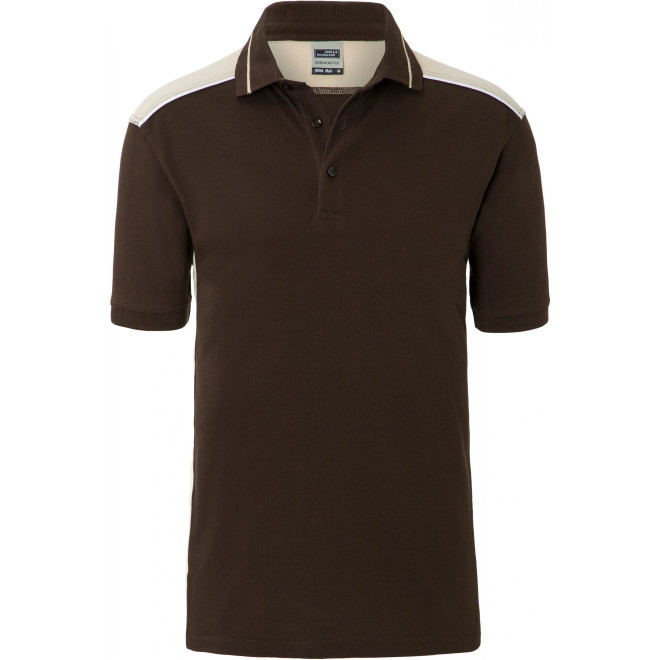 Herren Piqué Polo COLOR | bis 6XL | Mischgewebe, Farben: brown/stone