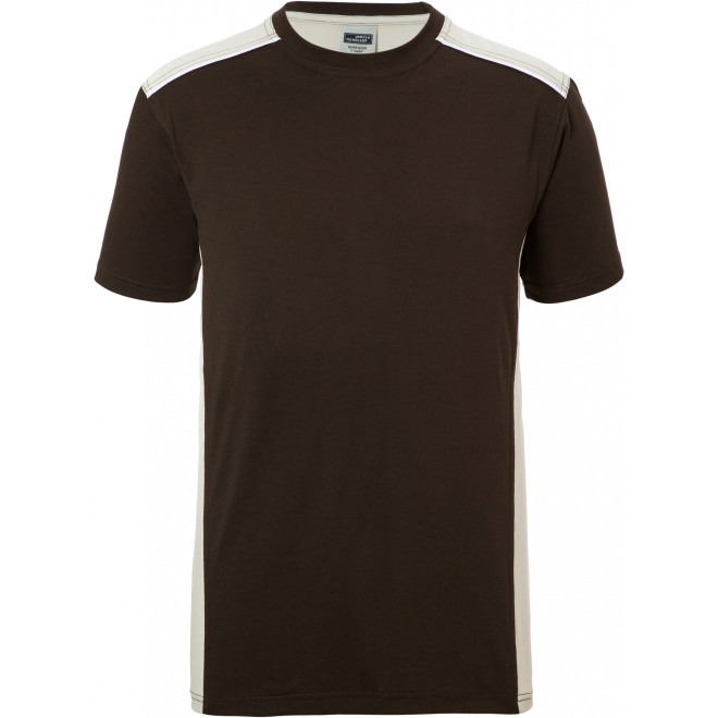 Herren T-Shirt COLOR | bis 6XL | Mischgewebe, Farben: brown/stone