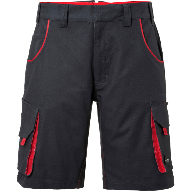 Workwear Bermuda COLOR, Farben: carbon/red