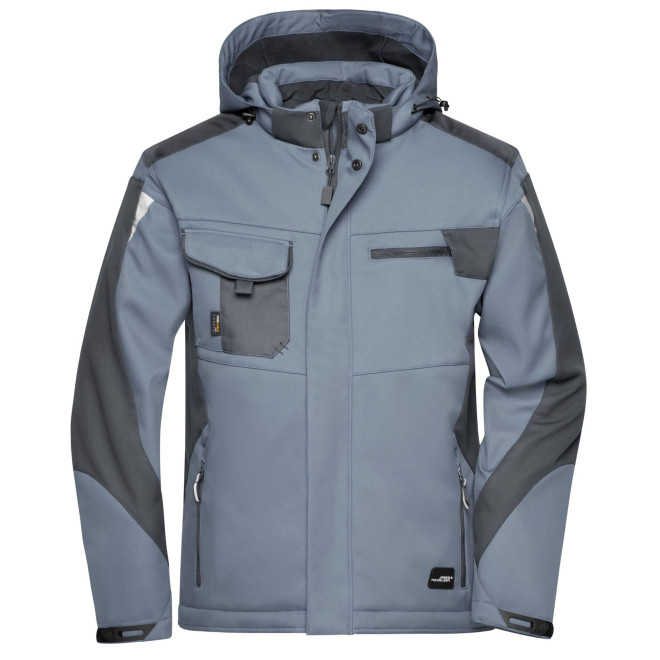 Winter Softshelljacke Craftsmen -STRONG- | bis 6XL, Farben: carbon/black