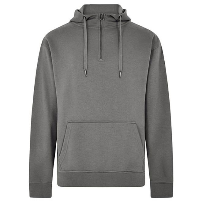 1/4 Zip Hoodie | bis 3XL, Farben: dark grey