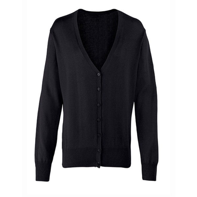 Damen Cardigan mit Knöpfen | bis 5XL, Farben: black