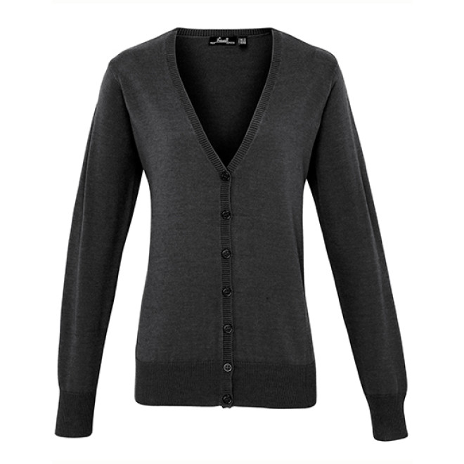 Damen Cardigan mit Knöpfen | bis 5XL, Farben: charcoal