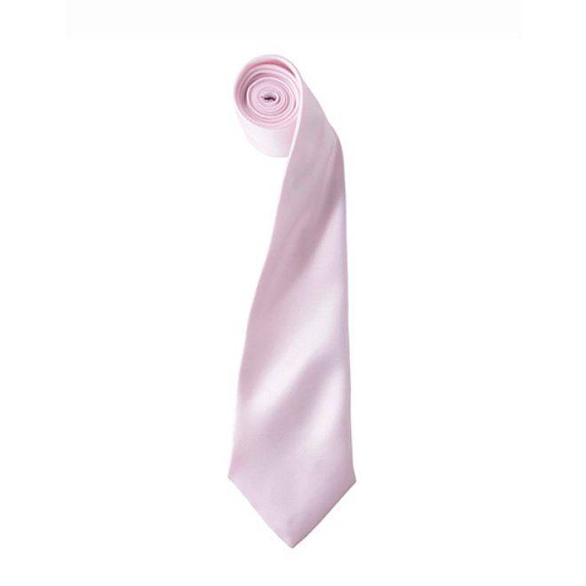 Colours Collection - Satin Krawatte, Krawatten- und Tuchfarben: pink