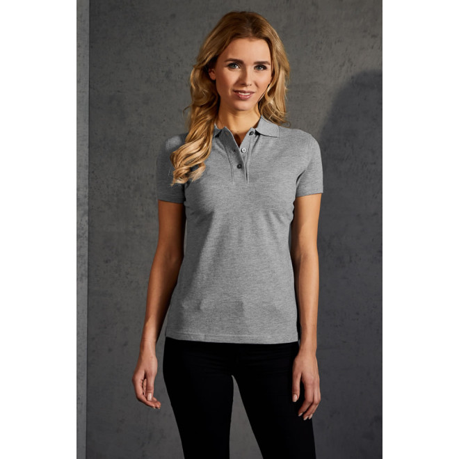 Womens Superior Polo - Baumwolle | bis 3XL, Farben: sports grey
