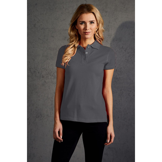 Womens Superior Polo - Baumwolle | bis 3XL, Farben: steel grey