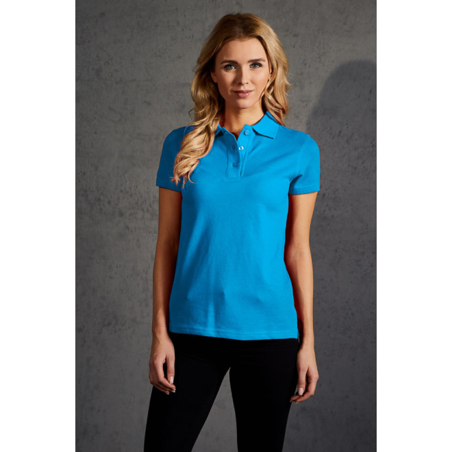 Womens Superior Polo - Baumwolle | bis 3XL, Farben: turquoise
