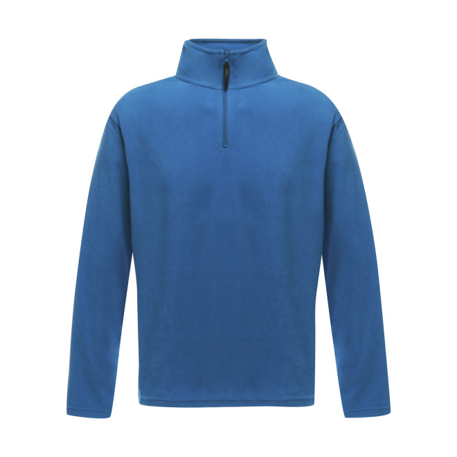 Micro Zip Neck Fleece, Farben: blue