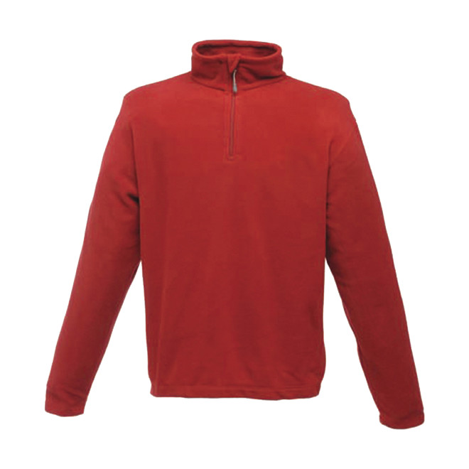 Micro Zip Neck Fleece, Farben: red