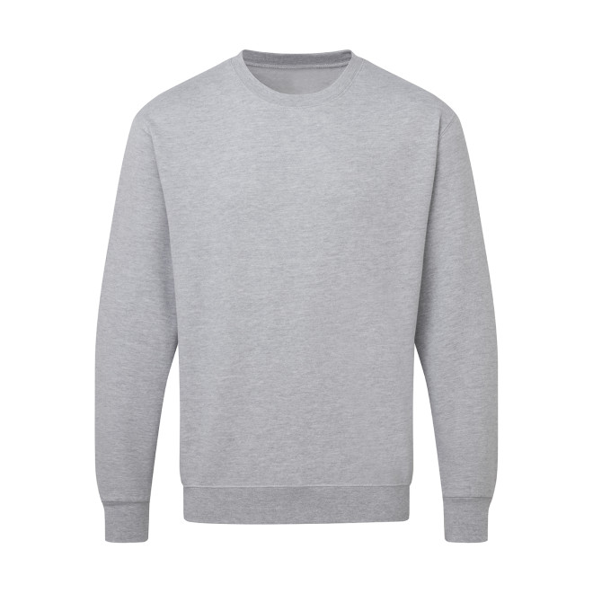 Basic Sweatshirt - Mischgewebe | bis 3XL, Farben: light oxford