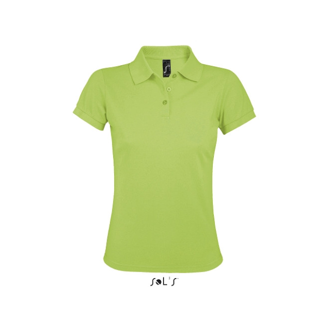 Damen Polo Prime - Mischgewebe | bis 3XL, Farben: apple