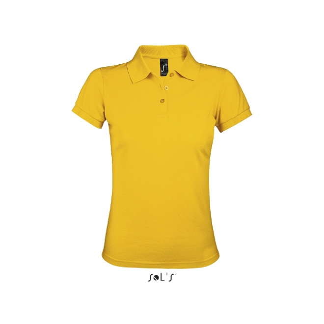 Damen Polo Prime - Mischgewebe | bis 3XL, Farben: gold