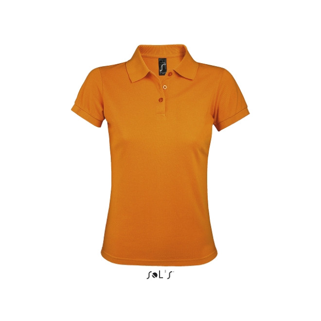 Damen Polo Prime - Mischgewebe | bis 3XL, Farben: orange