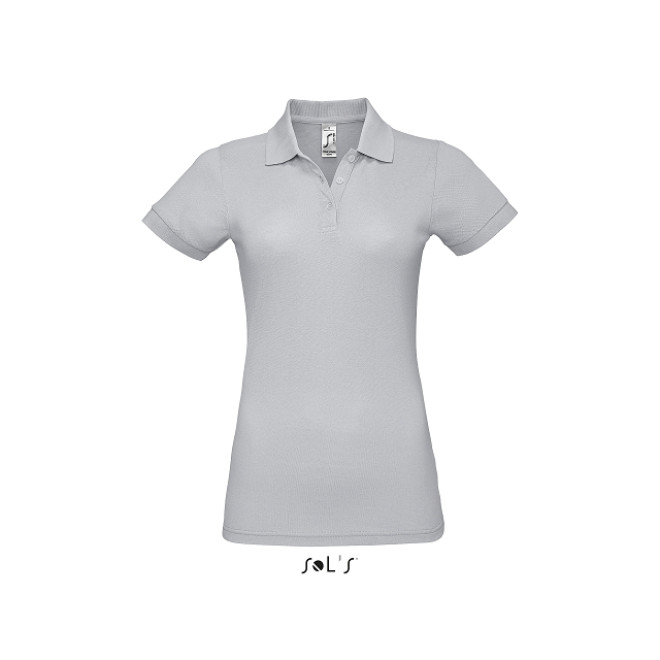 Damen Polo Prime - Mischgewebe | bis 3XL, Farben: pure grey