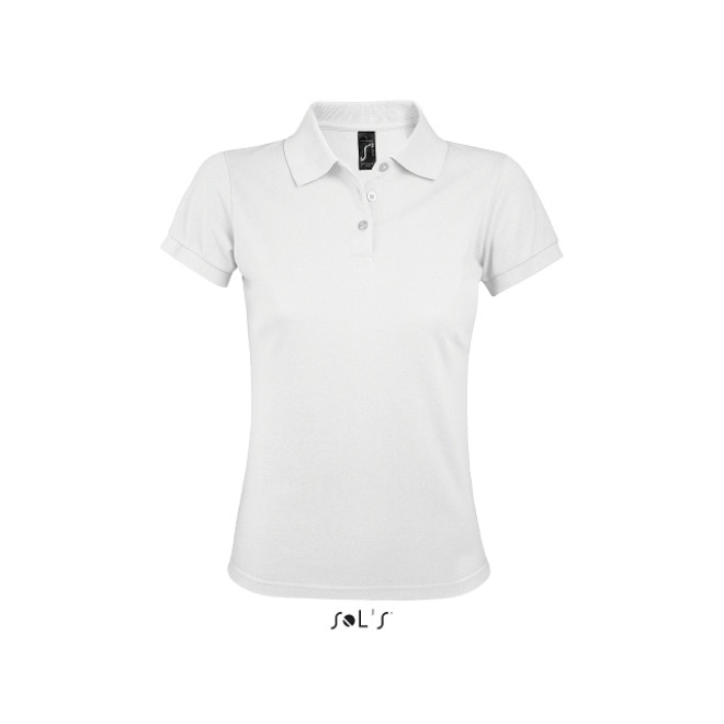 Damen Polo Prime - Mischgewebe | bis 3XL, Farben: white
