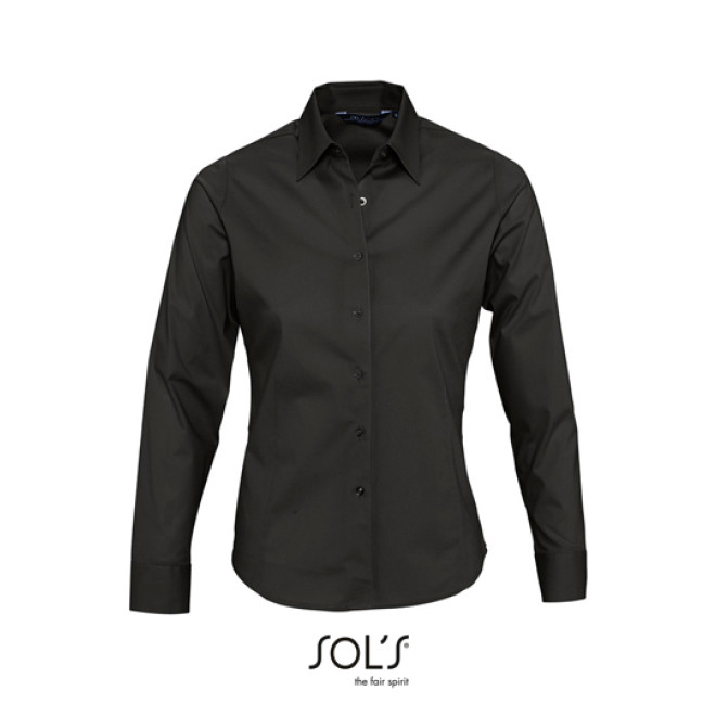 EDEN Damen Stretch-Bluse 1/1-Arm, Farben: black